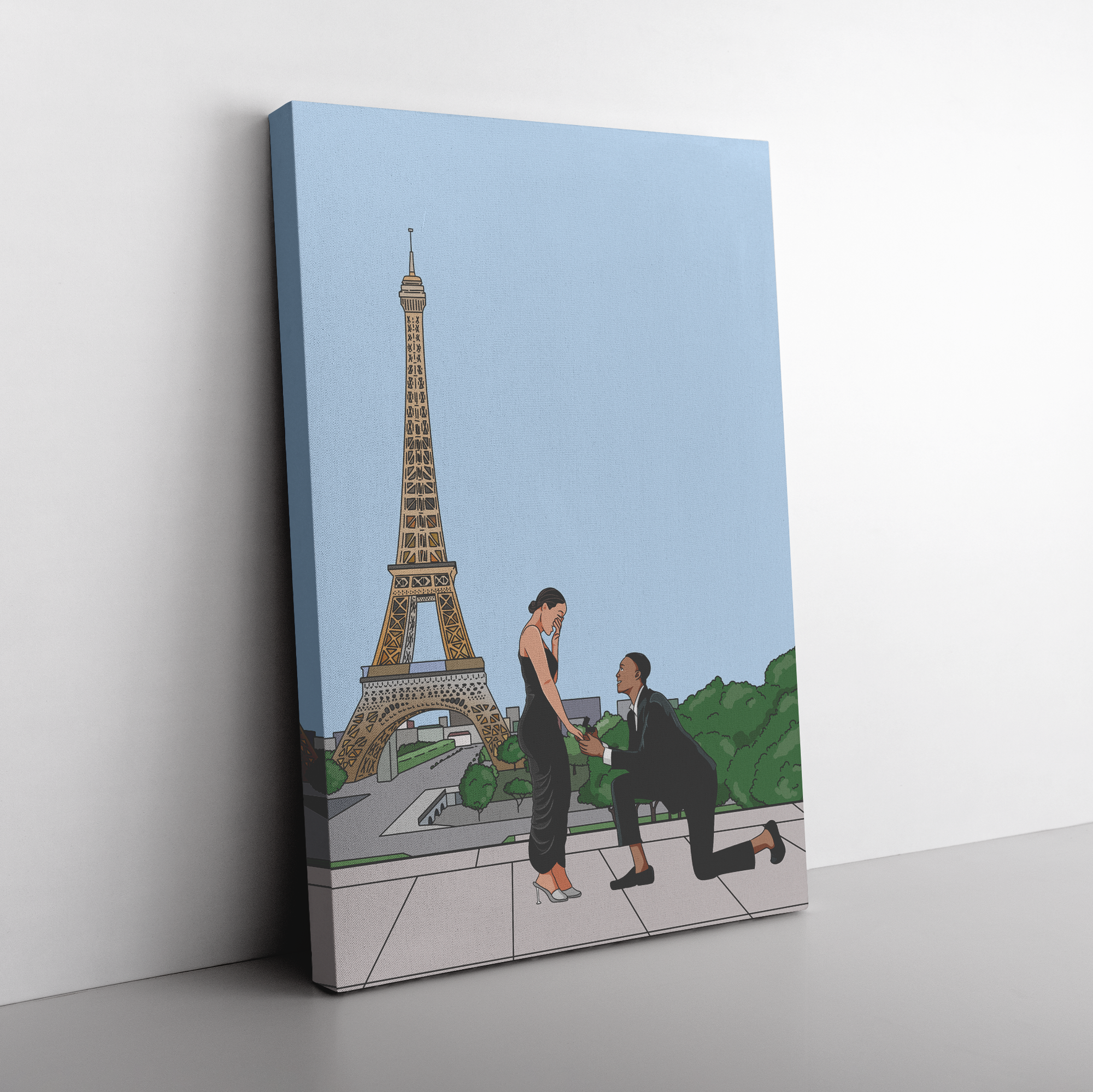 Custom Canvas with around the world Landmarks