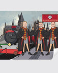 Three girls near hogwarts train