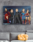 super hero family, womder woman, batman and super woman